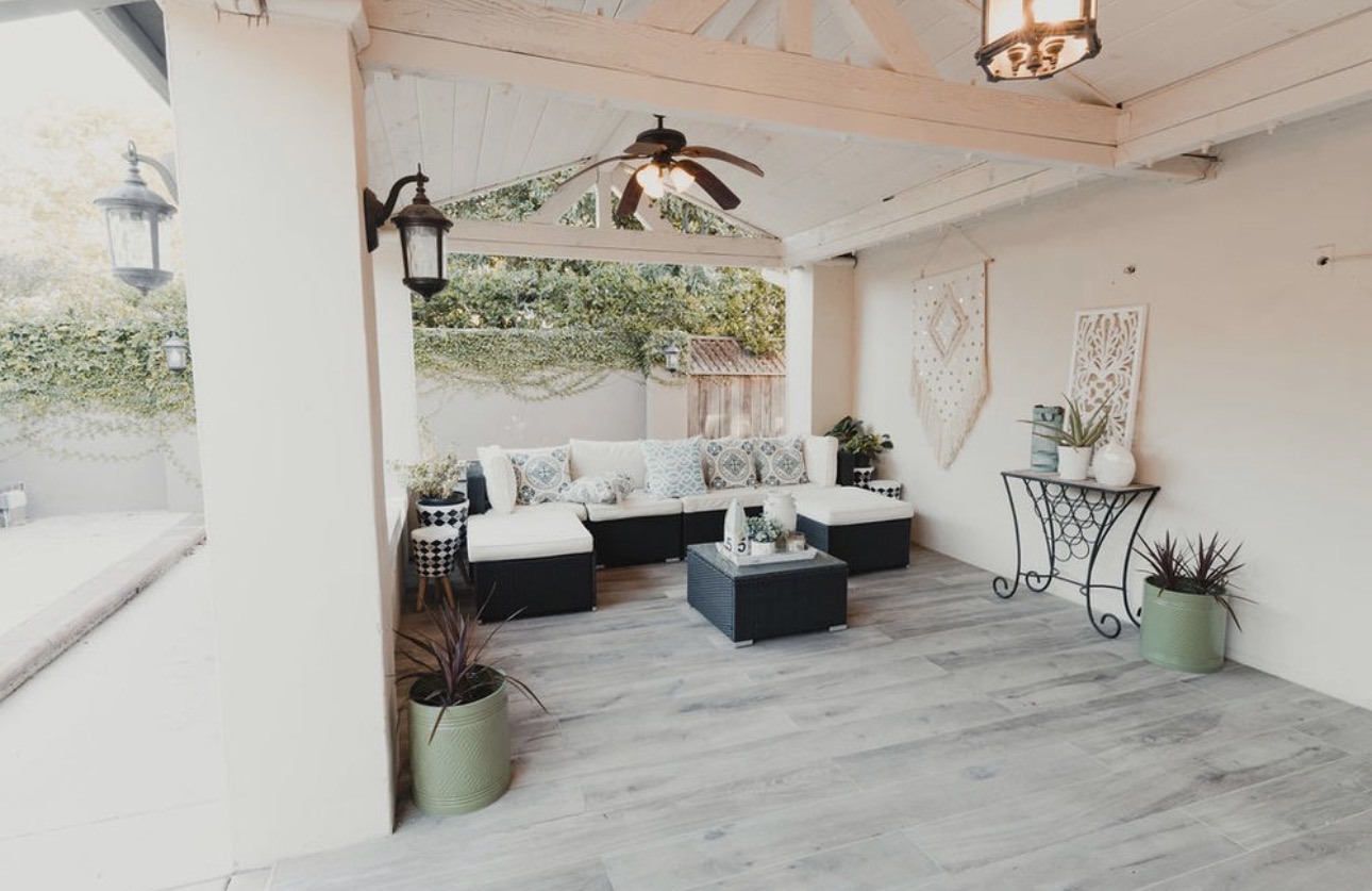 Atria — covered outdoor lounge