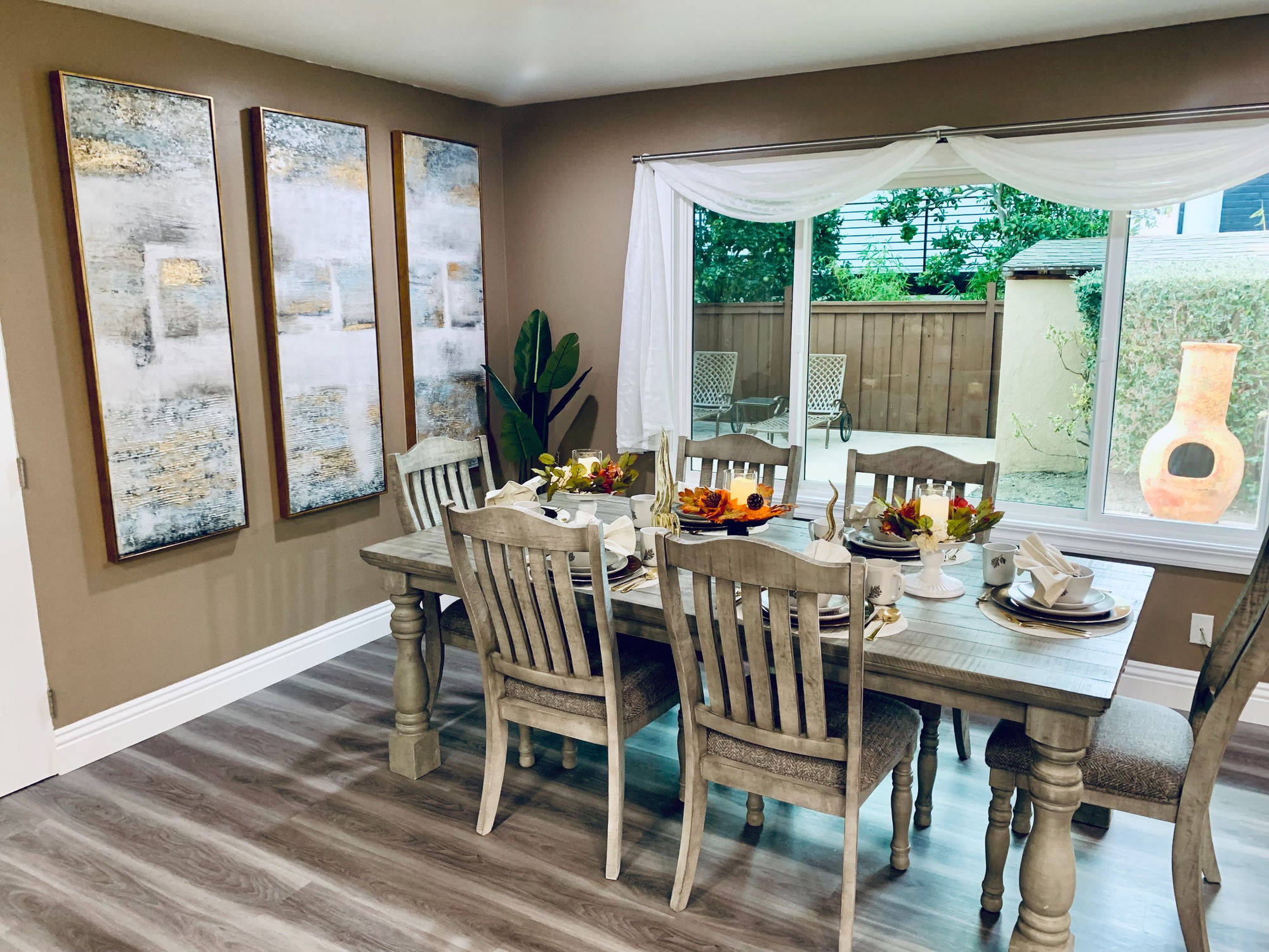 Sunset Homes — dining room with patio view